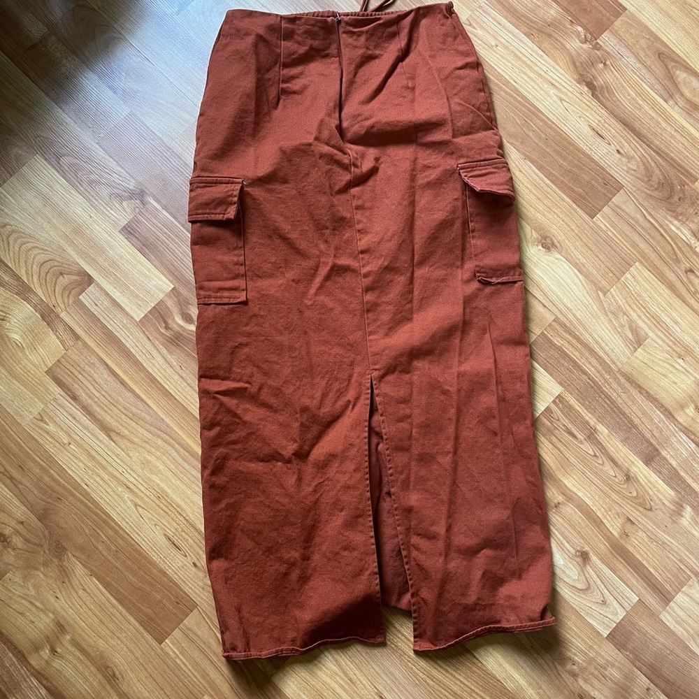 Charcoal midi skirt - Picture 6 of 7